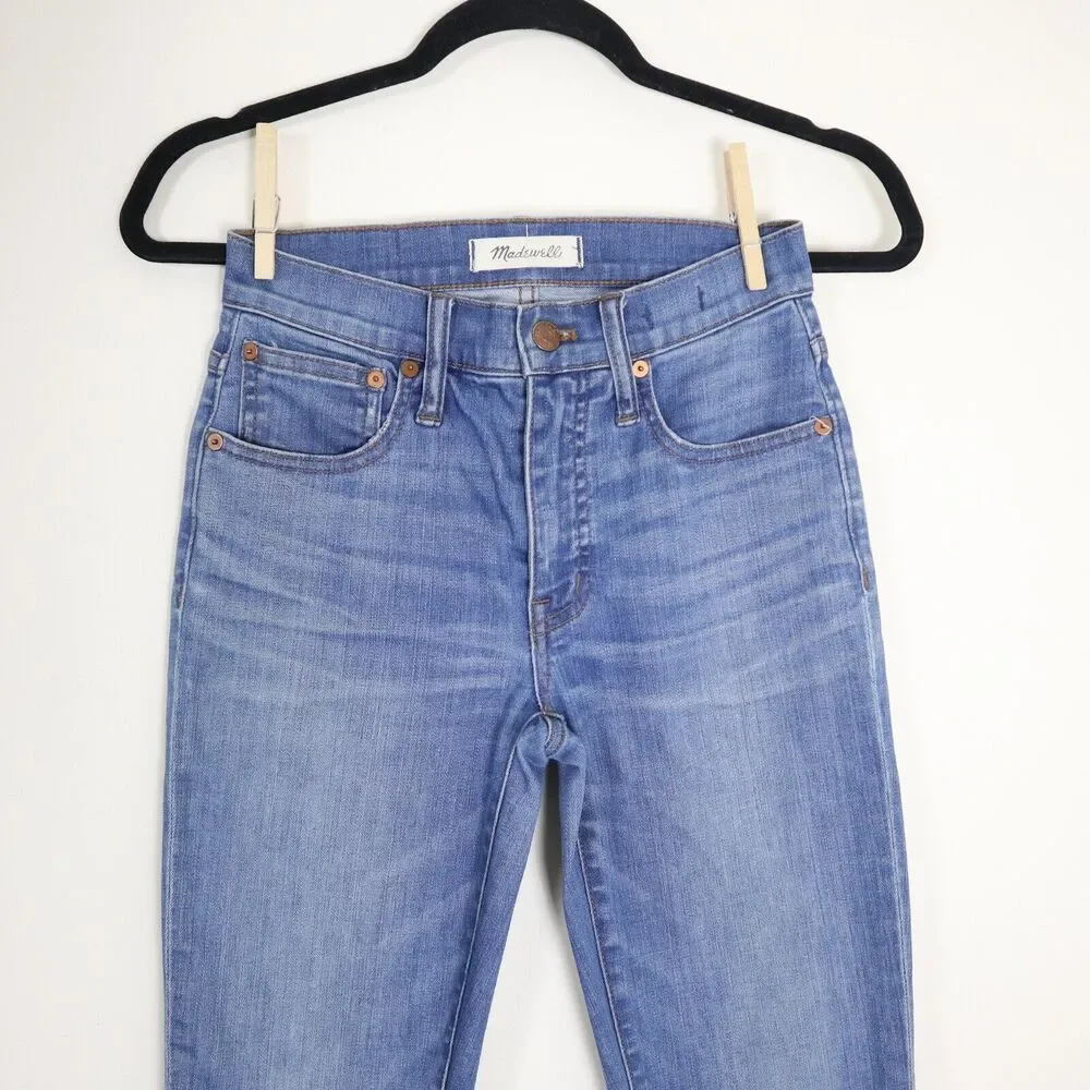 Madewell Size 23 Cali Demi-Boot Jeans Destructed-Hem Edition Style H5900 - Picture 3 of 11